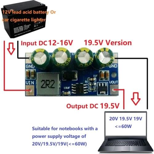 60W DC 3.7V-18V to 5V 6V 9V 12V 15V 19.5V Step-Up Boost DC DC Converter Molude for lead acid Car cigarette lighter PLC LED