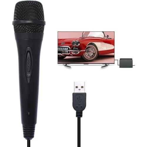 USB Wired 3m/9.8ft Gamepads use Microphone High Performance Karaoke MIC for Nintend Switch PS4 Wii U XBOX360 PC Microphones