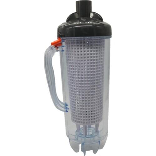 Leaf Canister Durable Leaf Catcher With Mesh Basket Transparent Large Capacity Filter Basket For Swimming Pool
