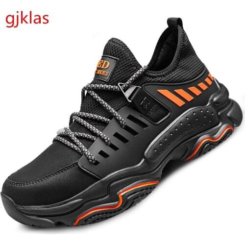 Working Shoes Man Safety Steel Toe Shoes Anti Smash Anti Puncture Breathable Work Clothes Security Footwear Saftly Sneakers