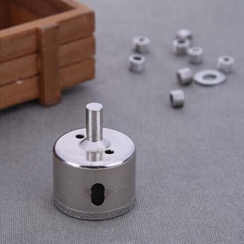 1pc Diamond Coat Hole Core Saw Drill Bit For Glass Marble Ceramic Tile Granite Wood Cutter 40mm-50mm Standard Electric Drill