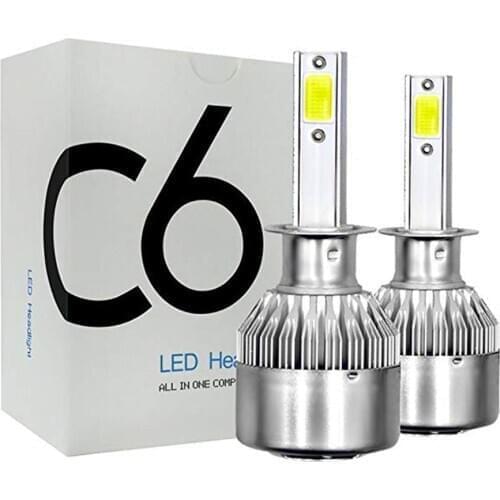 1 Pair C6 H1 H3 Led Headlight Bulbs H7 LED Car Lights H4 880 H11 HB3 9005 HB3 9007 H13 6000K 36W 12V 3800LM Auto Headlamps