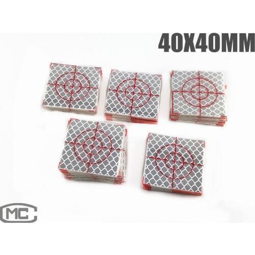 100PCS REFLECTIVE SHEET 40X40MM REFLECTIVE TAPE TARGET (CUSTOMIZABLE)