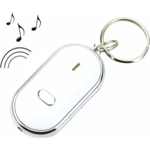 Whistle Remote Sound Control LED Light Torch Key Finder Locator Keyring Keychain