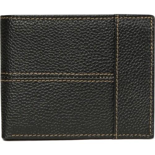 Vintage RFID Blocking Men Wallets Cow Genuine Leather Wallet Male Handmade Custom Dollar Price Coin Purse Short Wallet carteira