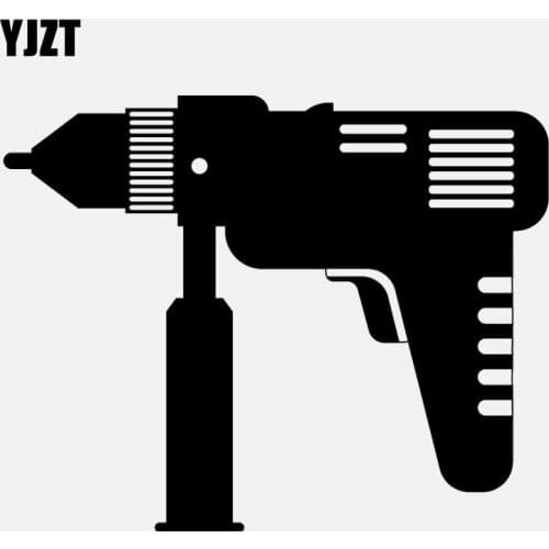 YJZT 15CM*12CM Reflective Hardware Electromechanical Drill Vinly Car Sticker C22-0534