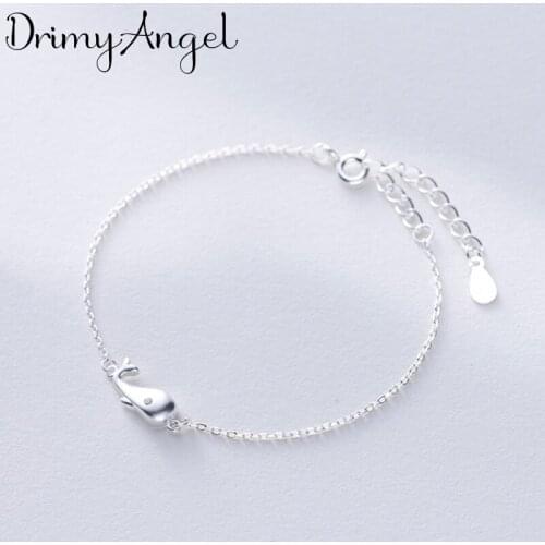 Boho Vintage Silver Color Fish Bracelets for Women Lover Valentines Day Gifts
