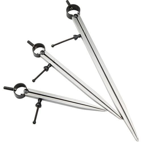 100-500mm Carbon Steel Wing Scriber Divider Spacing Gauge Snap fitters Rotating draw Measure Compass leather craft diy hand tool