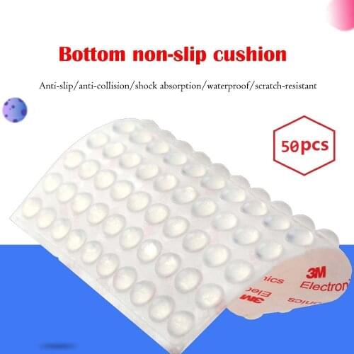 3M 8mm Silicone Rubber Transparent Balls Feet Bumpons Clear Round Self Adhesive Anti Slip Circle For Glass Furniture Crystal