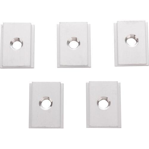 5pcs M8 T-Track Slider Sliding Nut Aluminum Alloy T Slot Nut For Woodworking Tool Jigs Screw Slot Fastener Set new