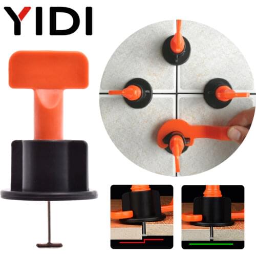 50pcs/lot Tiles Leveling System Level Wedges Tile Spacers for Flooring Wall Replaceable Leveler Tools with Locator Spacers Plier