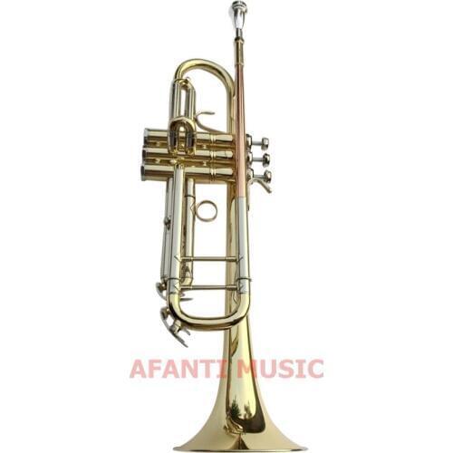 Afanti Music Bb tone / Yellow Brass / Gold Lacquer Trumpet (ATP-1401)