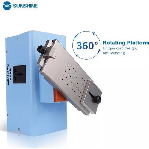 SUNSHINE S-918F edge screen separate glue remover machine support with middle frame operation