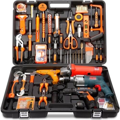 Household Tools Full Set of Electric Drill Pliers Multifunctional Portable Hardware Tool Line Measuring Instrument YZ