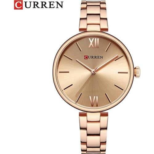 CURREN 9017 Women Watch New Quartz Top Brand Luxury Fashion Wristwatches Ladies Gift relogio feminino