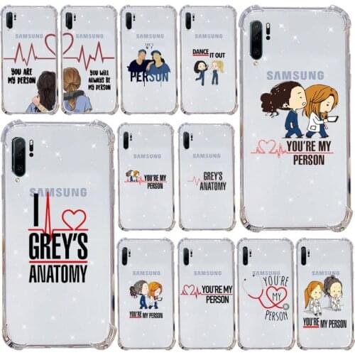 Greys Anatomy Phone Case Transparent For Samsung Galaxy A71 A21s S8 S9 S10 plus note 20 ultra