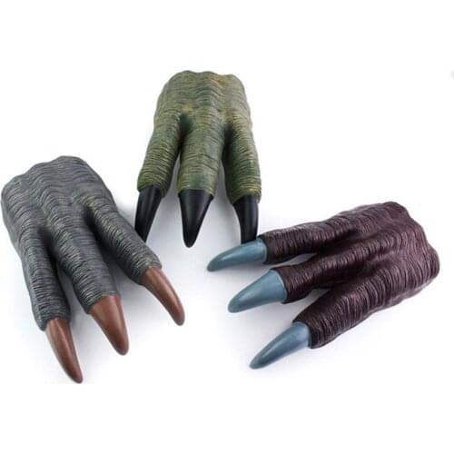 Dinosaur Claw Gloves for Boys Cosplay Battle Play Model Halloween Party Werewolf Hands Kids Toys Trick Prop Adult Children Gift