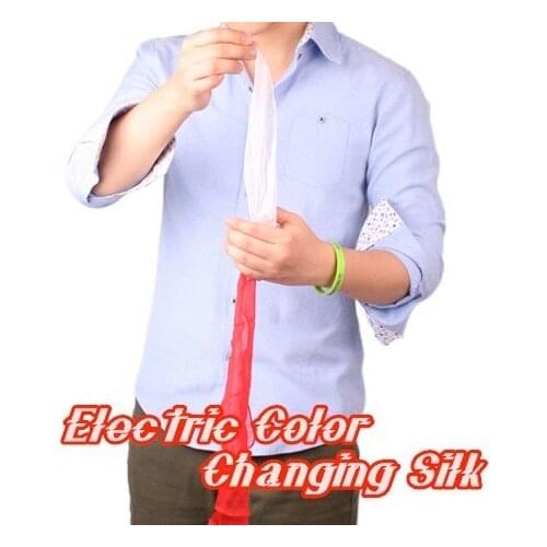 Electric Color changing Silk Magic Appearing Magic Device Professional Stage Magic Trick,Illusion,Comedy,Professional Props