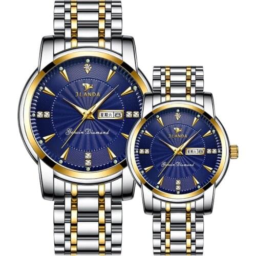 2021 Hot Style Jinfengda Non-Mechanical Waterproof Luminous Couple Pair Watch High-end Quartz Watch Luxury Watches Men