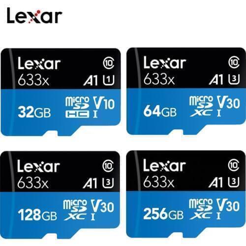 Lexar 633x microSDHC/microSDXC UHS-I Cards 32GB 64GB 128GB 256GB 512GB Memory Card Class10 95MB TF tarjeta micro sd Cards