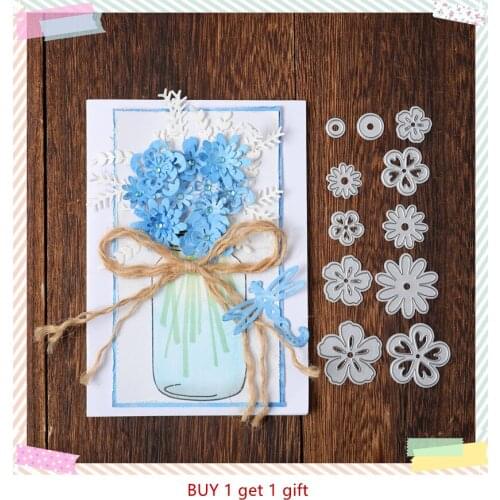 YaMinSanNiO Flower Metal Cutting Dies Scrapbooking Paper Craft Dies Die Cut Diy Gift Etched Craft Paper Card Making New 2020