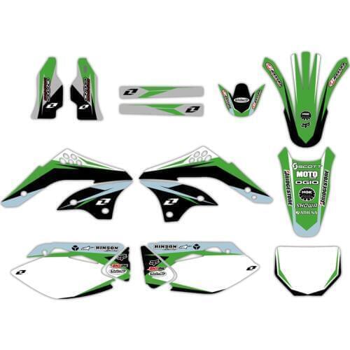 NICECNC 0240 GRAPHICS & BACKGROUNDS DECALS STICKERS Kits for Kawasaki KX450F KXF450 2006 2007 2008 KX 450F KXF 450