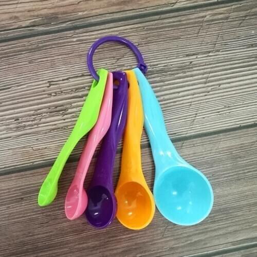 New 5-piece Color Measuring Spoon Set With Graduated Measuring Spoon Teaspoon Baking Tools