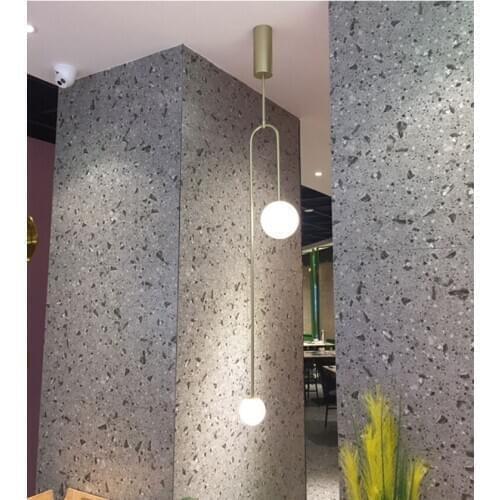 Frosted glass pendant lamp Nordic ceiling lamp hanging lamp G9 gold color designer pendant light newest hanging lamp