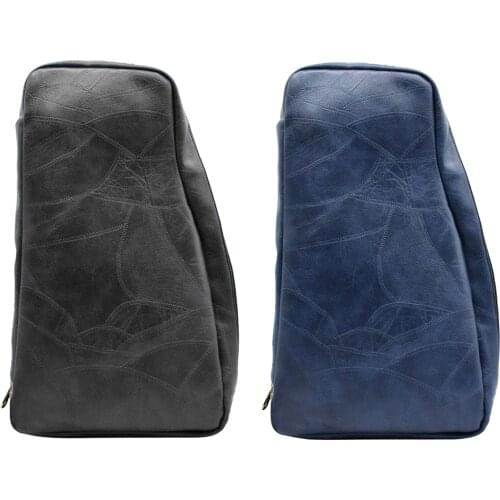 Portable Barber Leather Sling Backpack Hairdressing Tools Shoulder Bag Makeup Tool Bag Durable
