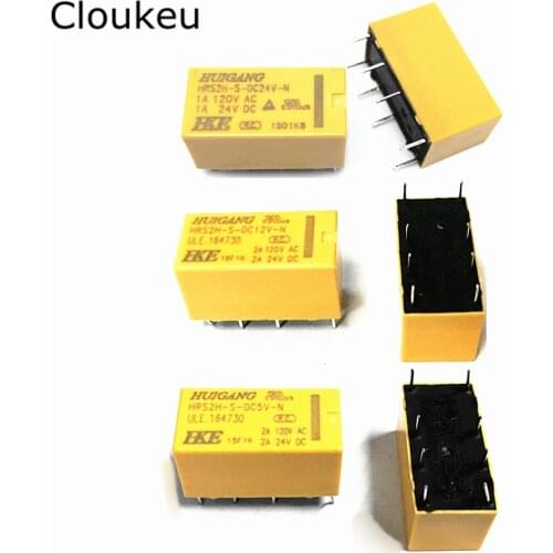 2Pcs Relay DIP8 HRS2H-S- DC5V DC12V DC24V -N 5V 12V 24V 4078 1A 2A
