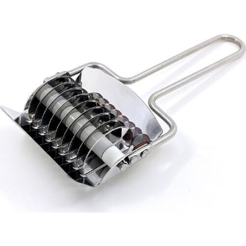 Stainless Steel Spaghett Noodle Maker Slicer Roller Dough Cutter Tool Kitchen DIY Dough Cutting Tool Noodles Cut Knife