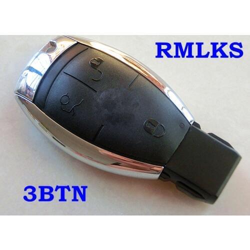 RMLKS 3 4 Buttons Remote Smart Key Case Shell With Two Battery Slot For Mercedes Key For BENZ A B C E G R CL CLK E G GL M SLK