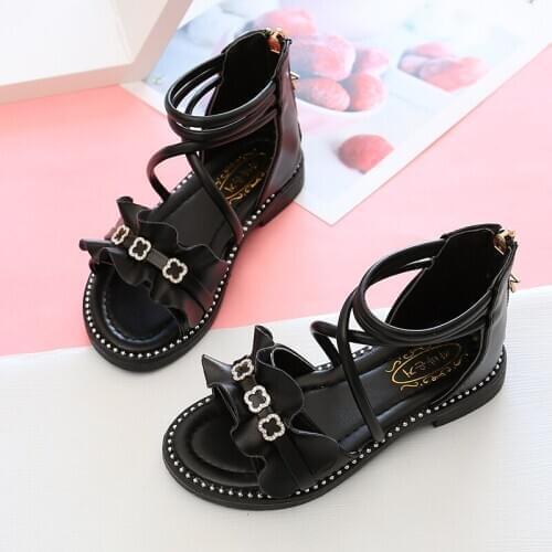 Summer Fashion Children Baby Girl Rubber Beach Sandals Princess Beach Sandals Shoes Big Size FlatSandals Open Toe SSJ085