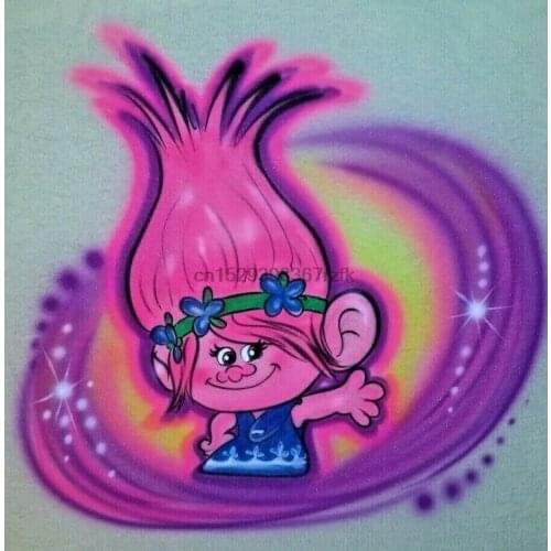Custom Airbrushed Trolls Princess Poppy Shirt (Sizes 6 months - Adult 5XL)