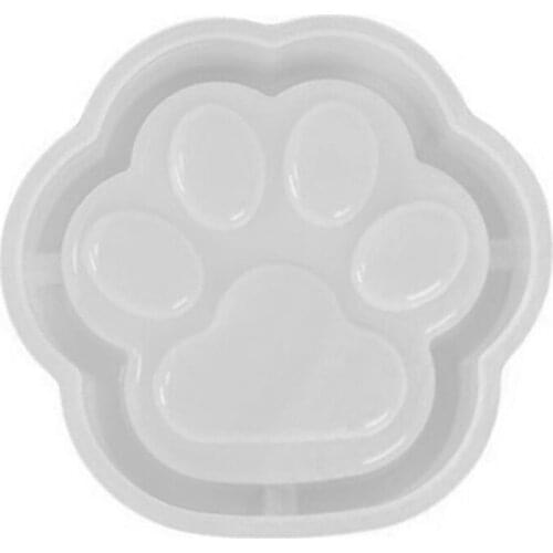 DIY Resin Mold Cute Cat Claw Ashtray Silicone Mold Crystal Mirror Jewelry Molds Handmade UV Epoxy Resin Craft Mould
