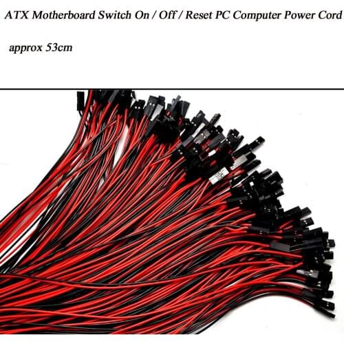 New Replacement ATX Motherboard Switch On/Off/Reset Power Cable for PC Computer Case Module