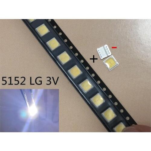 For LG LED Lighting Middle Power LED 0.5W 3V 5152 6500K Cool white LEMWS51R80GZ10 CRI80 Lighting Application LCD TV