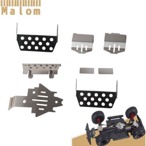 TRX4 Stainless Steel Chassis Armor Axle Protector Skid Plate for 1/10 RC Crawler Traxxas TRX-4 Metal Upgrade Parts