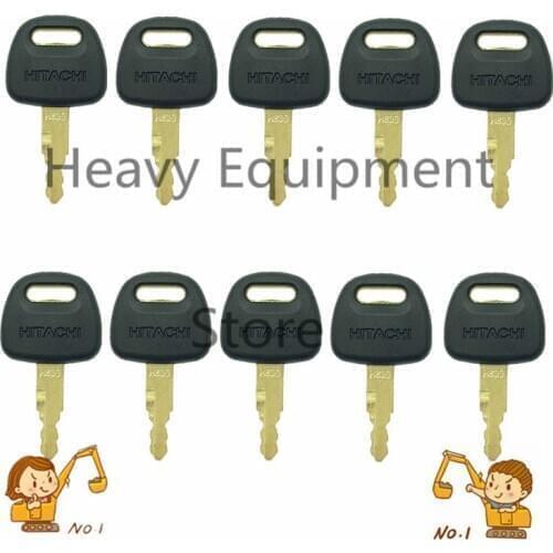 10 Pcs H800 Heavy Equipment Ignition Key for Hitachi Zaxis Excavator High Quality