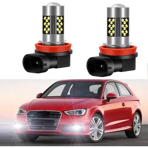 2Pcs LED Fog Lamp Bulbs For Audi A3 8V 8V7 8VE 8VA 8VF 8V1 8VK 8VS 8VM Front Fog Light Bulb Canbus