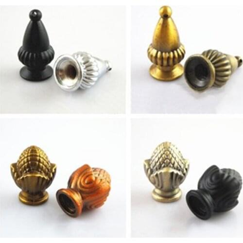 20pcs 2 Styles M10 Inner Tooth Cap Zinc Alloy Decorative Piece Table Lamp Floor Lamp Screw Cap Lamp Hardware Accessories