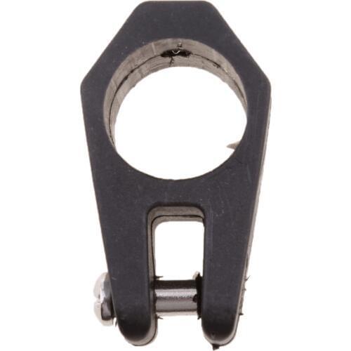 7/8 inch 3 Bow Bimini Top Fittings Hardware Set - Boat Jaw Slide, Cap Eye End, Deck Hinges - Black Nylon