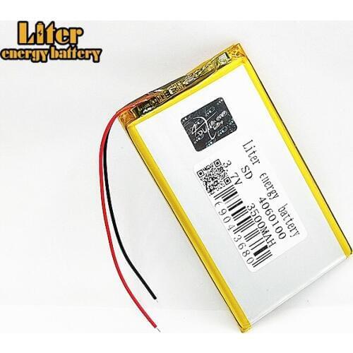 3.7V 3500mAh 4060100 Lithium Polymer Li-Po li ion Rechargeable Battery cell For Mp3 MP4 MP5 GPS mobile bluetooth Game Player