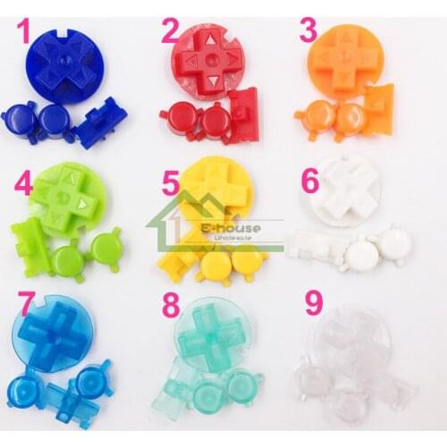 50 set x colorful buttons set AB buttons replacement for Gameboy Pocket for GBP Game Console
