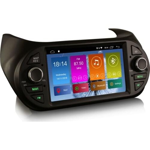 7" Quad Core Android 10.0 OS Car Multimedia Navigation GPS Radio for Fiat Fiorino 2008-2017 with Android Auto Function Support