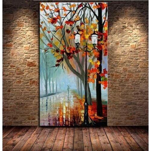 Diamond Embroidery Full Display Scenic Diamond Painting Landscape autumn City Night 5D DIY Cross Stitch Rhinestone Decor Home