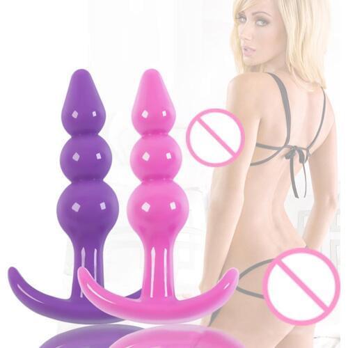 Anal Beads Balls Butt Silicone Plug G-Spot Stimulation Men Woman Sex Toys for woman Gift perfect for naughty couples' games