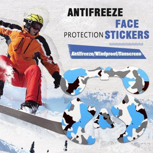 Antifreeze Face Paste Cotton Sunscreen Professional Kinesiology Tape Sport Skiing Windproof Anti-UV Protector Face Stickers Camo