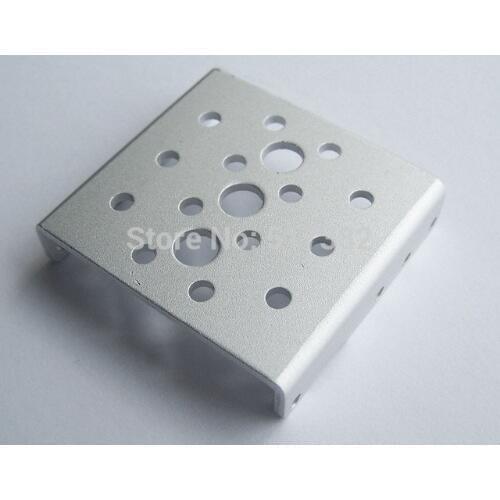 Free shipping 10x Side Bracket for RDS3115 robot servo Silver sandblasting oxidation metal U brackets