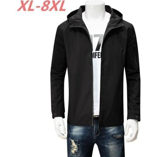Large size 8XL 7XL 6XL 5XL mens spring jacket coat High Quality outwear Windbreaker jackets men parka loose